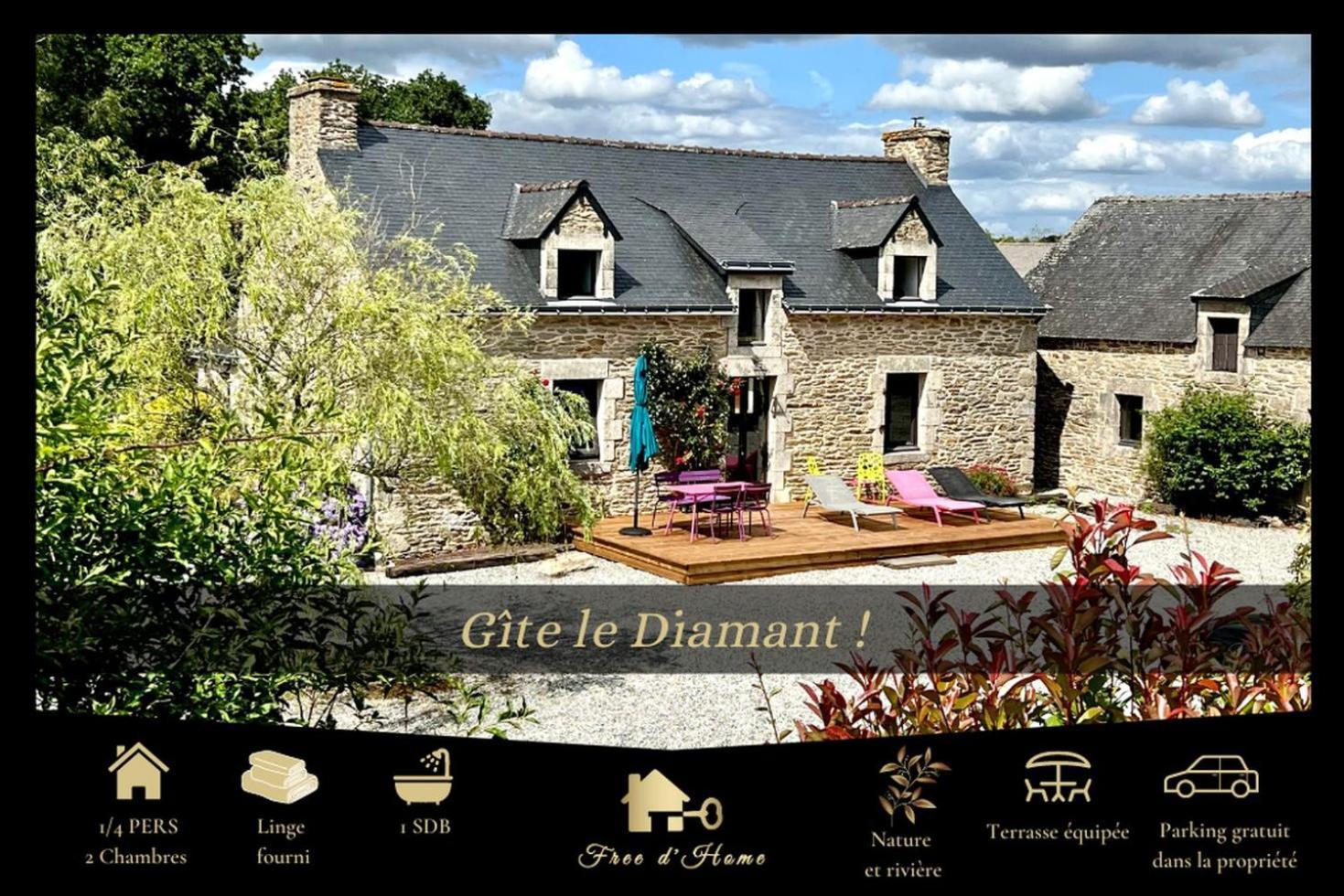 Gite Diamant, Vallee Du Scorff, Nature, Bien-Etre Arzano Exterior foto
